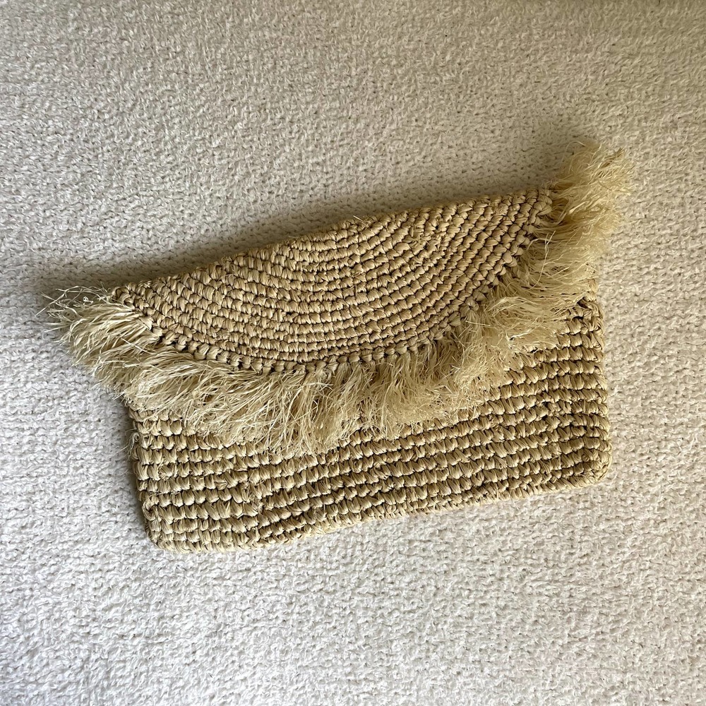 Raffia Boho Clutch